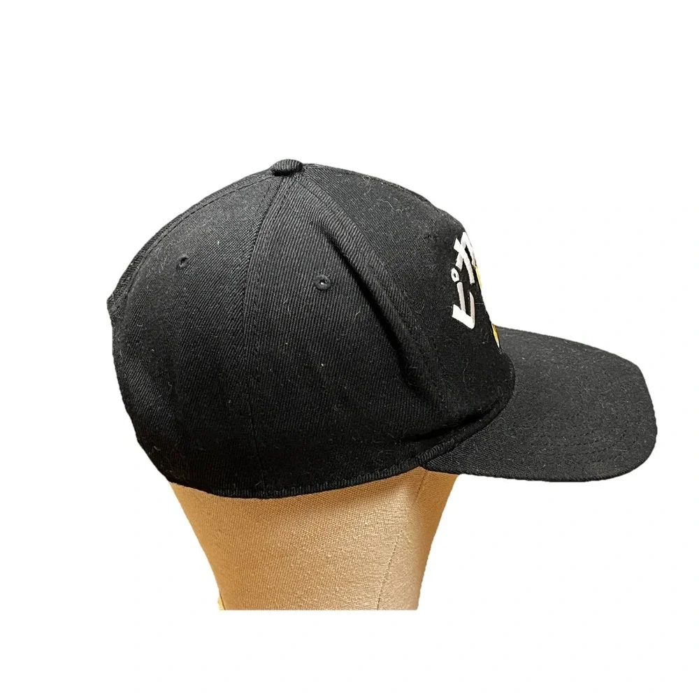 Pikachu Pokemon Japanese Kanji Snapback Hat Cap Anime Cartoon Men Women Black